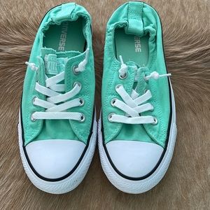 New Converse All Star Green Shoreline Slip On Sneakers Shoes